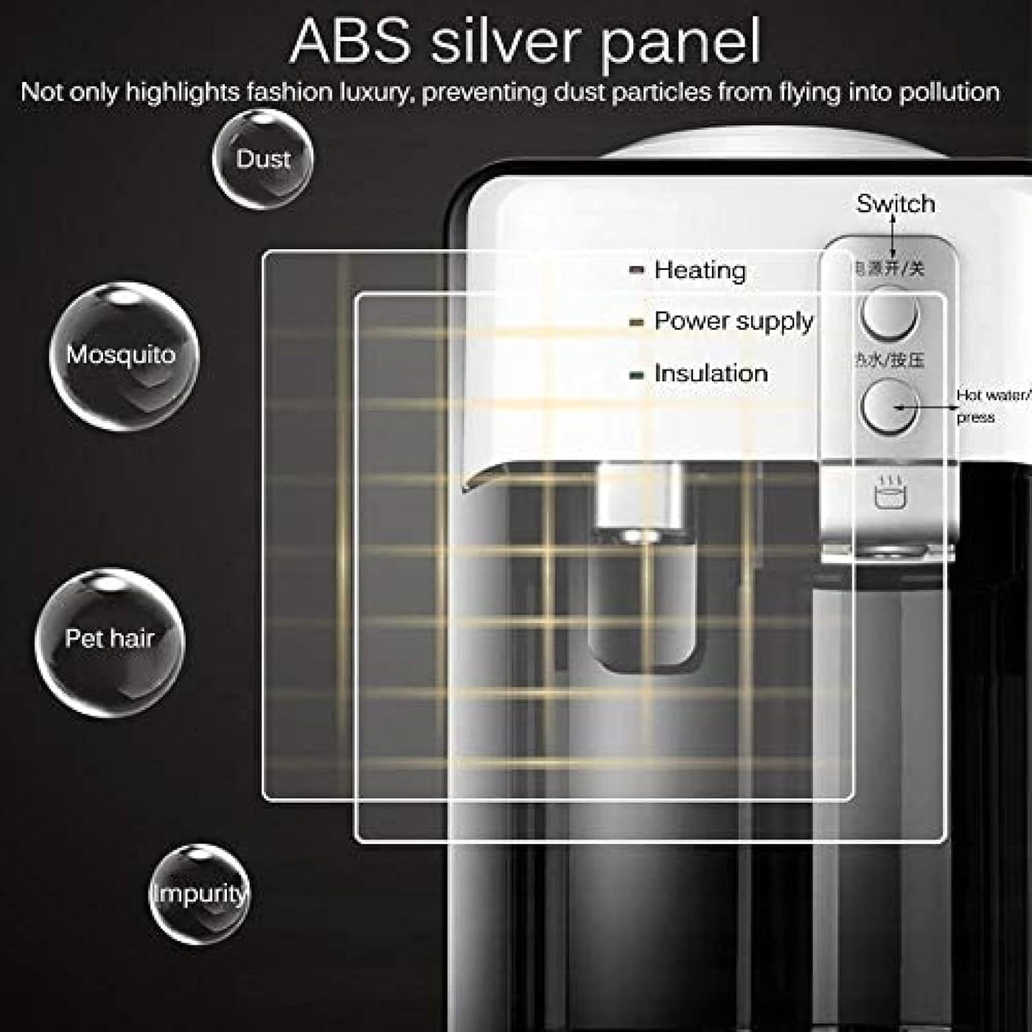 Hot Water Dispensers, Countertop Water Cooler Dispenser - Hot & Cold Water, Coolers Water Cooler Small Appliances Office Water Dispenser Hot Water Desktop Machine