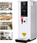 Commercial Instant Water Dispenser,25 L Capacity,1000 w Desktop Electric Hot Water Boiler,60°C to 100°C Adjustable White