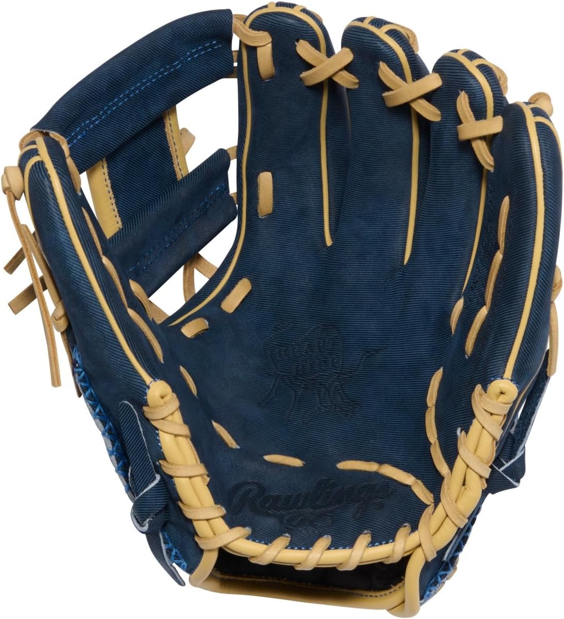 Rawlings Heart of The Hide Denim 11.5 Baseball Glove 314 Blue Blonde Infield Glove Right Hand Throw