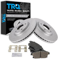 TRQ Front Brake Pad and Rotor Set Ceramic G Coated Vented Rotors Compatible with 2012-2017 Buick Verano 2014-2015 Chevrolet Cruze 2011-2015 Volt