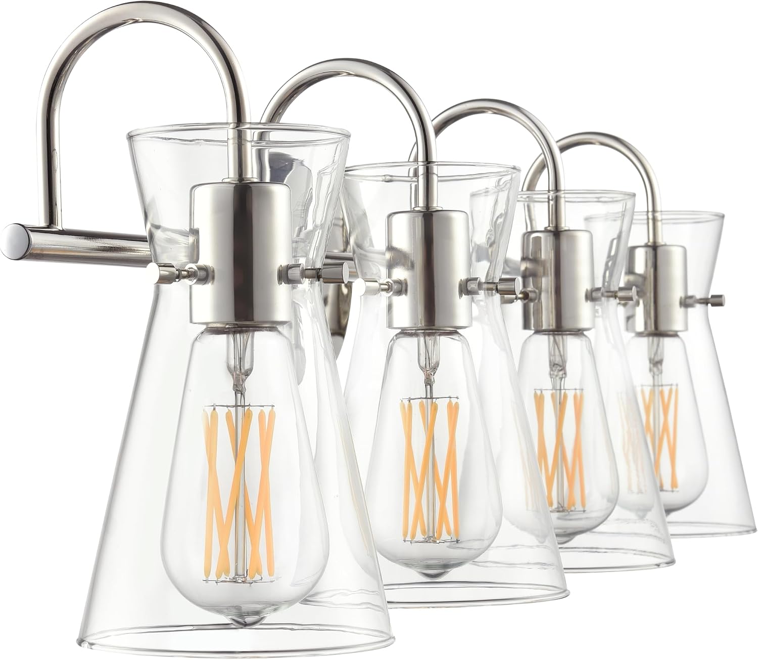 ML Lighting 21004-PN Camellia 30.75' Wide 4-Light Vanity - Polished Nickel