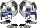 Detroit Axle - 8pc Brake Kit for 2021 GMC Yukon XL Cadillac Escalade ESV Disc Brake Rotors Ceramic Brakes Pads Replacement : 16.14' inch Front and 13.58' inch Rear Rotor