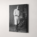 Babe Ruth Yours Truly Vintage 1920s Baseball NY Yankees Canvas Wall Art Print | Iconic Posters, Pictures, Paintings, Photos Canvas Wall Art Gifts and Home Decor (36' x 48' x 0.75')