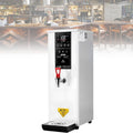 Electric Countertop Hot Water Machine, Built-in Purifier, Temperature Adjustable, Step-heating, 60L/H Large Output, for Boba Tea Coffee Office Restaurant White