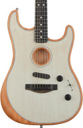 Fender American Acoustasonic Stratocaster Acoustic Electric Guitar, Transparent Sonic Blue, Ebony Fingerboard, with Gig Bag