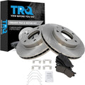 TRQ Front Brake Pad and Rotor Set Ceramic Compatible with 2001-2003 Mazda Protege 2002-2003 Protege5