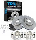 TRQ Front Brake Pad and Rotor Set Ceramic Vented Rotors Calipers Compatible with 2013-2022 Honda Accord 2016-2022 HR-V
