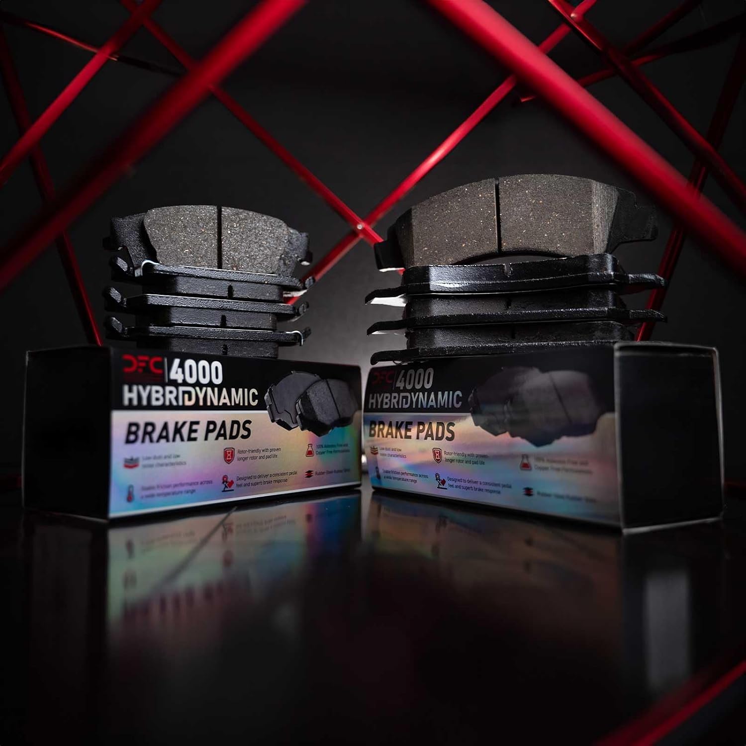 Dynamic Friction Company Rear Brake Kit Fits 2020 Audi A7| 4000 HybriDynamic Brake Pads and Blank Brake Rotors| 13.0' Rear