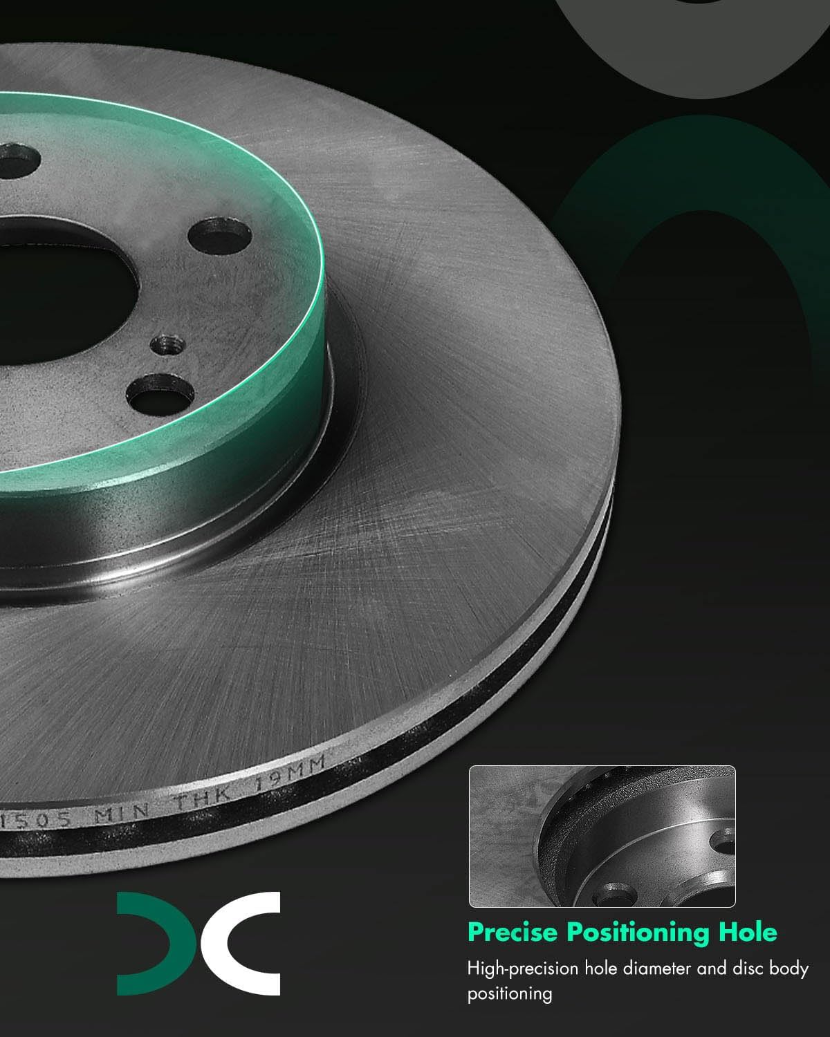 SCITOO Front 10.83' Brake Pads and Rotors Kits Fit For Pontiac Vibe 2009-2010,For Scion xD 2008-2014,For Toyota Corolla 2009-2019,For Toyota Matrix 2009-2014