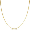 Kooljewelry Womens - 10k Yellow Gold Flat Oval Link Chain Necklace
