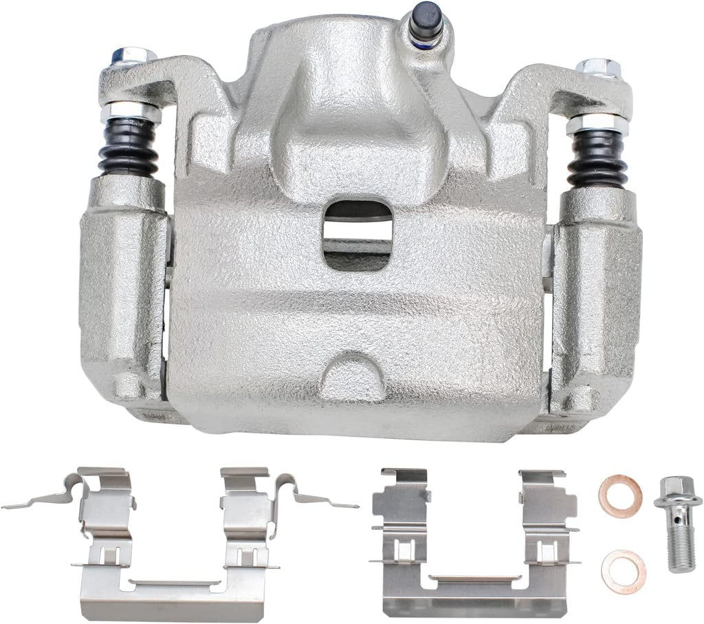 Detroit Axle - Front Brake Kit for 2007-2010 Nissan Altima 2008 2009, 11.65'' inch Drilled & Slotted Brake Rotors Ceramic Brake Pads Brake Calipers Replacement