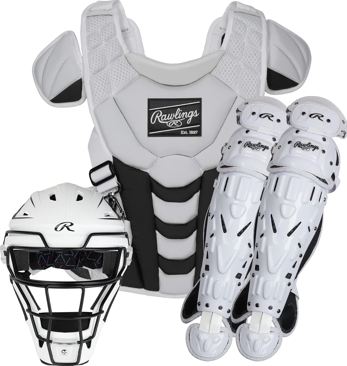 Rawlings | Velo Fastpitch Softball Catcher's Set | NOCSAE Certified | Adult | Intermediate | Youth | Multiple Colors