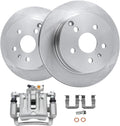Detroit Axle - Rear Brake Kit for 10-17 Chevrolet Equinox GMC Terrain, Disc Brake Rotors Right Brake Caliper 2010 2011 2012 2013 2014 2015 2016 2017 Replacement : 11.93' inch Rotor
