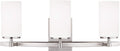 Generation Lighting 4424603-962 Alturas Three Light Wall/Bath Vanity Style Lights, Brushed Nickel Finish, 300 Total Watts, 9.125 Inch Height, 22 Inch Wide, Steel Construction