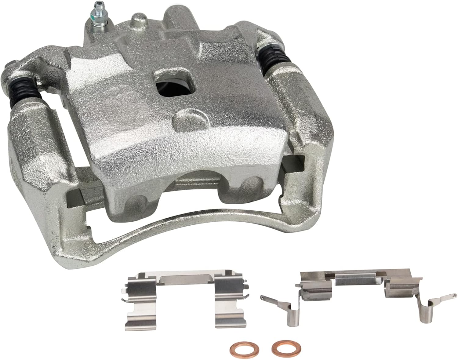 TRQ Front Brake Pad and Rotor Set Ceramic Vented Rotors Calipers Compatible with 2007-2008 Nissan Sentra