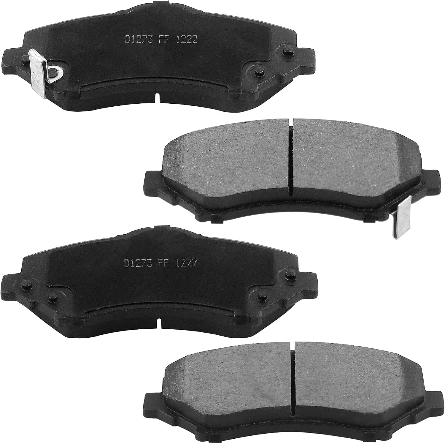 MotorbyMotor 325mm Front Brake Kit Rotors and Brake Pads Fits for Buick Enclave, Chevy Traverse, GMC Acadia (Limited), Saturn Outlook Drilled & Slotted Disc Brake Rotor & Ceramic Pad 55150, 120.66069