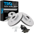 TRQ Front Brake Pad and Rotor Set Ceramic G Coated Vented Rotors Compatible with 2013-2020 Ford Fusion 2013-2016 Lincoln MKZ