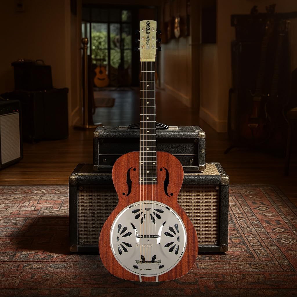 Gretsch G9210 Boxcar Square-neck, Mahogany Body Resonator - Natural, Padauk Fingerboard
