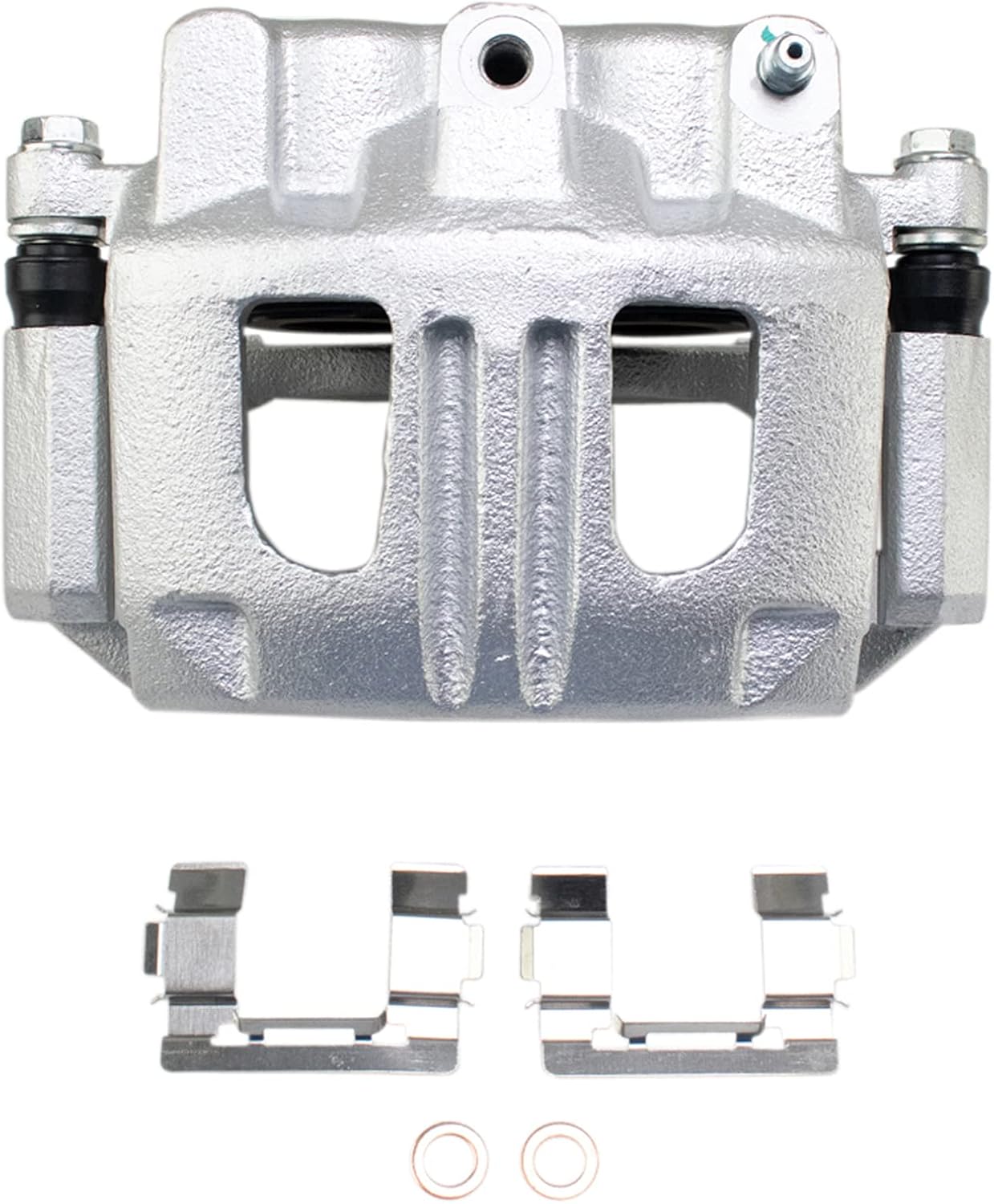 TRQ Front Brake Pad and Rotor Set Ceramic Vented Rotors Calipers Compatible with 2005-2006 Chevrolet Equinox 2006 Pontiac Torrent 2004-2007 Saturn Vue