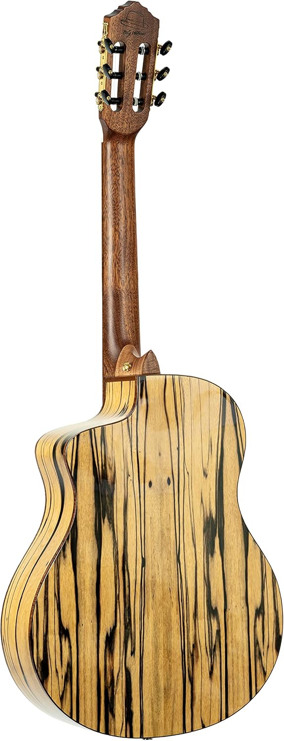 Ortega Guitars 6 String Signature Series Billy Watman Acoustic-Electric Nylon Classical Guitar w/Bag, Right, Full (BYWSM)