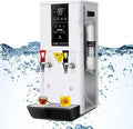 Electric Commercial Hot Water Dispenser 3000W, 45 L/H Countertop Water Boiler for Hot Drinks, Water Boiler Dispenser with LCD Touch Screen,White-Cold hot