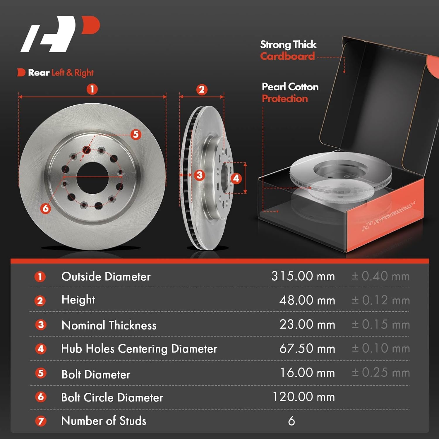 A-Premium Front and Rear Vented Disc Brake Rotors + Ceramic Pads Kit Compatible with Select Chevrolet, Buick and GMC Models - Traverse 2018, Blazer 2019-2020, Enclave 2018-2020, Acadia 2017-2020