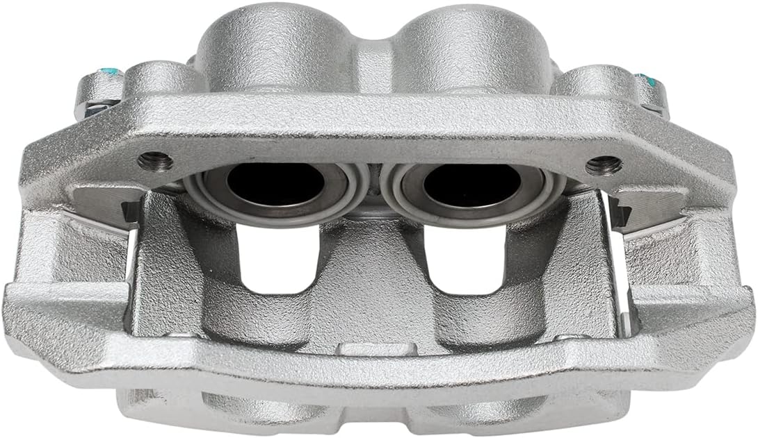 Detroit Axle - Front Brake Kit for 09-10 Dodge Ram 1500, 11-18 Ram 1500, 19-23 Ram 1500 Classic Drilled and Slotted Brakes Rotors Brake Caliper Ceramic Brakes Pads Replacement : 13.23 inch Front Rotor