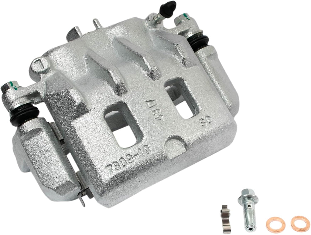 TRQ Front Brake Pad and Rotor Set Ceramic Vented Rotors Calipers Compatible with 2002 Subaru Legacy Outback