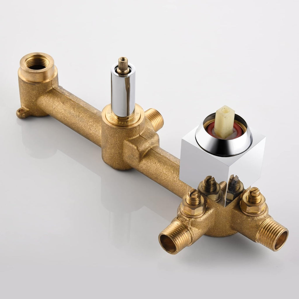 SUMERAIN Wall Mount Tub Faucets, Waterfall Tub Filler Spout with Hand Shower