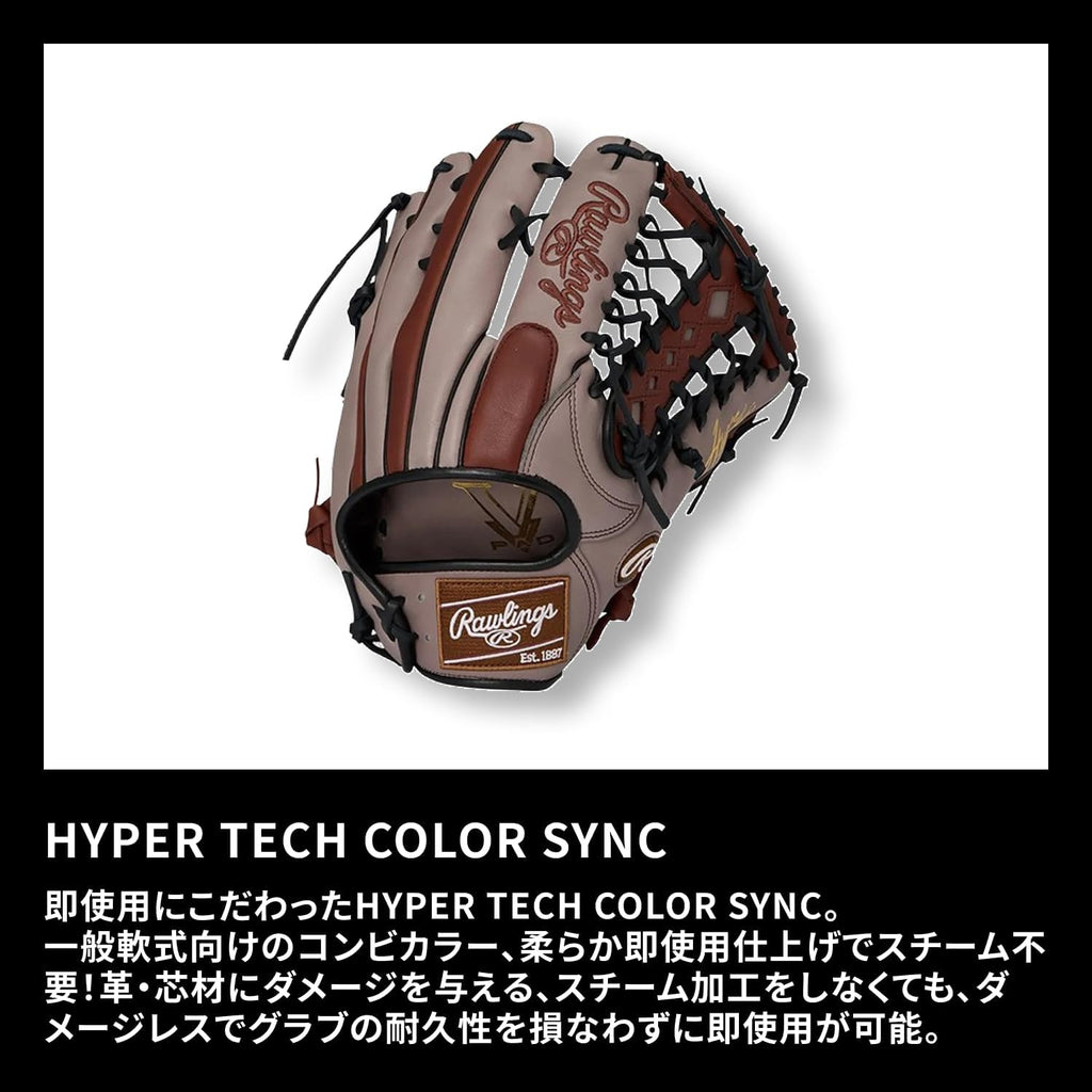 Rawlings Flex Hyper TECH Color SYNC Outfielder GR6HTCY719 12.75' Baseball Glove