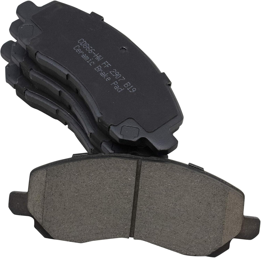 TRQ Front and Rear Brake Pad and Rotor Set Ceramic Compatible with 2007-2010 Chrysler Sebring 2011 200 2008-2014 Dodge Avenger Mitsubishi Lancer 2007-2017 Jeep Compass Patriot 2008-2012 Outlander