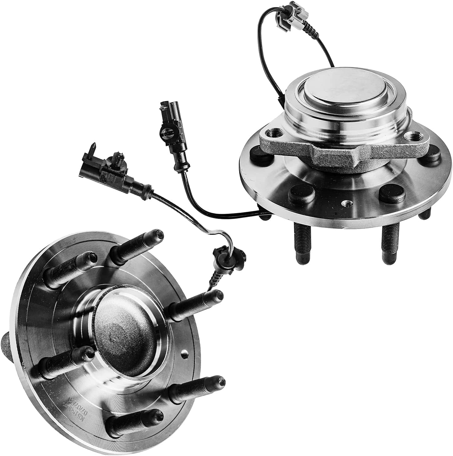 Detroit Axle - 2WD Front Wheel Bearing Hubs Brake Kit for Chevy Silverado Sierra Suburban Yukon XL 1500 Tahoe Escalade ESV Brake Rotors Wheel Bearing Hubs Brakes Pads Replacement : 12.99' inch Rotor