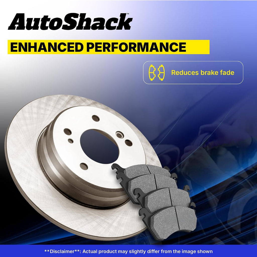 AutoShack Front & Rear Brake Rotors & Ceramic Pads for Subaru, Impreza 2012-2016, AWD H4 2.0L
