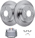 Detroit Axle - Rear Brake Kit for Chevy GMC Silverado Sierra 1500 Tahoe Yukon Cadillac Escalade Disc Brakes Rotors Disc Brake Caliper w/Bracket Replacement