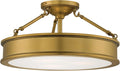 Minka Lavery 4177-249 Harbour Point Semi-Flush, 3-Light, 300 Total Watts, 19-in H x 9.75-in W, Liberty Gold