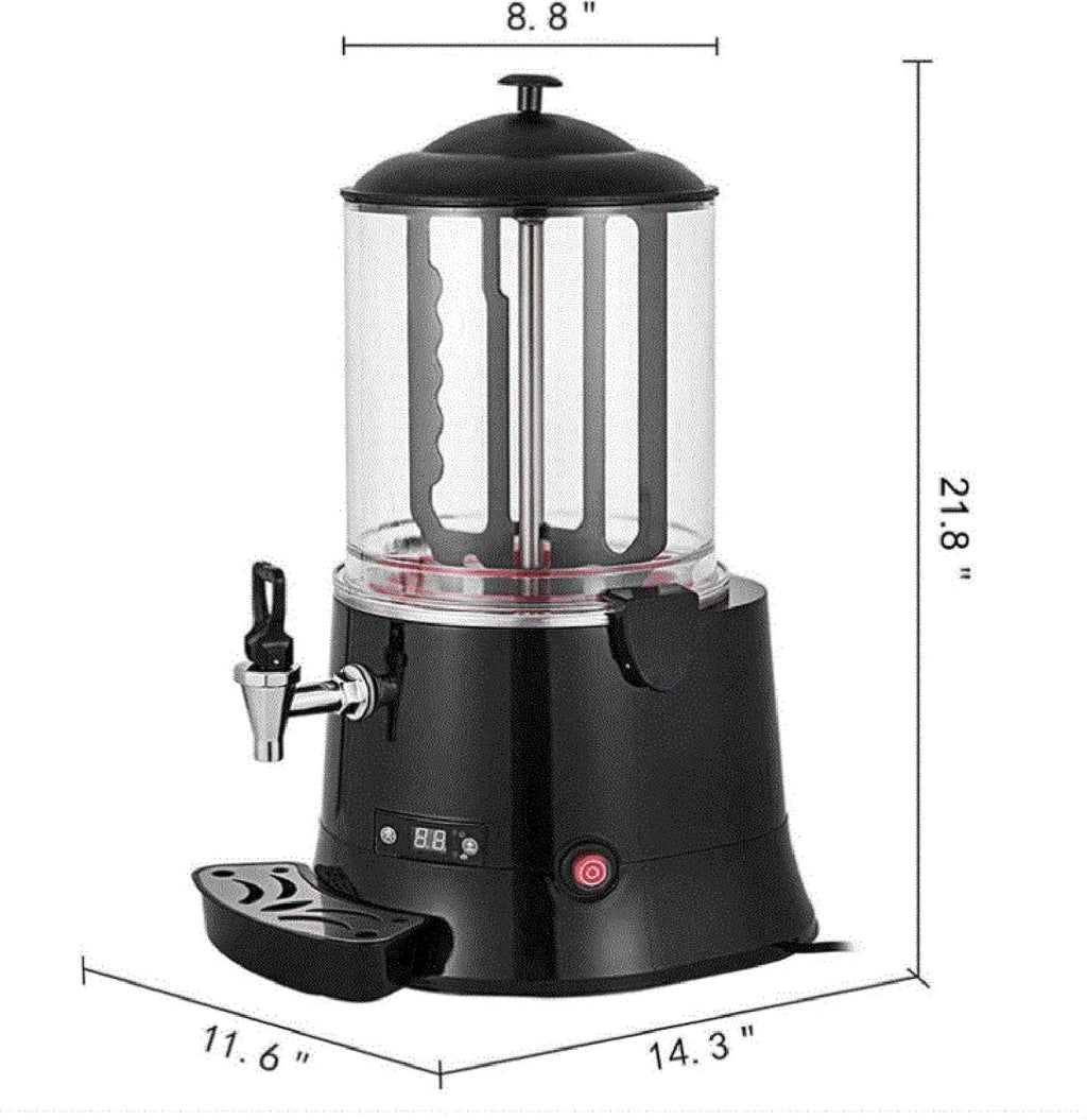 Hot Chocolate Maker Commercial Electric Machine Dispenser Warmer for Coffee Milk Tea Juice Heating