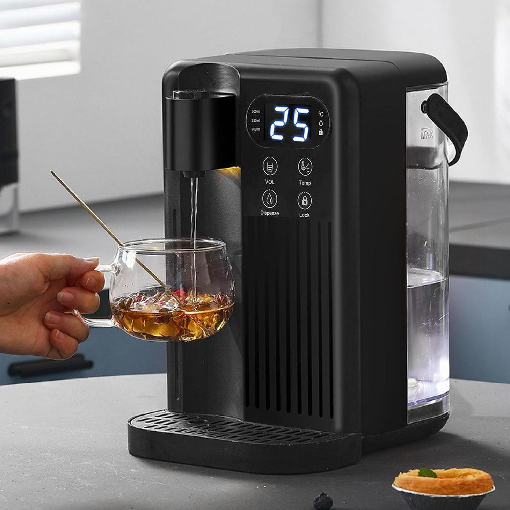Instant Hot Water Dispenser, 3L Electric Tea Kettle with 12 Variable Presets Temperatures, 3s Quick Heating Large Water Boiler Maker with Child Lock, Antislip for Table Top (US