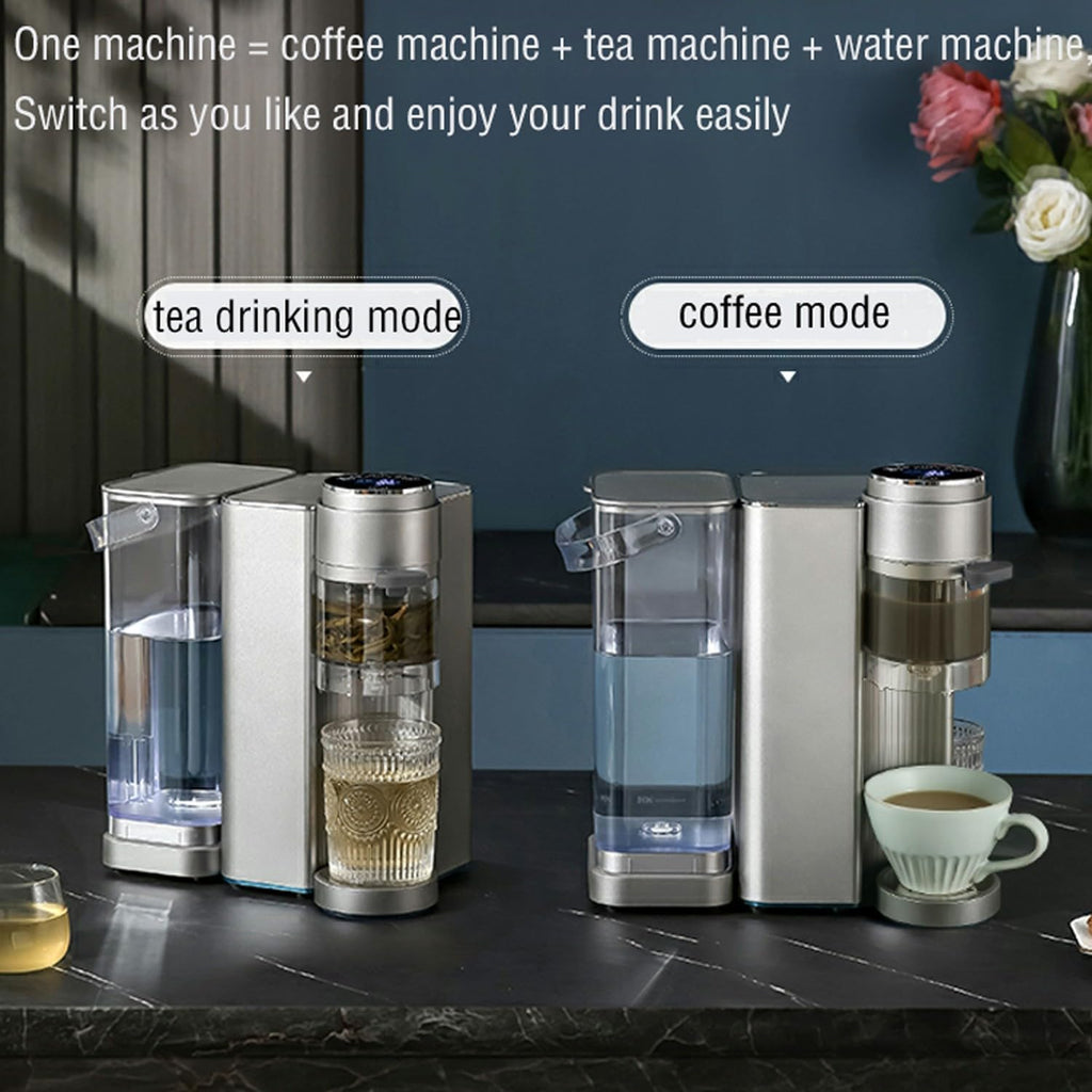 instant hot water dispenser Fully automatic household tea/coffee all-in-one smart hot water kettle capacity 2L(Color:a,Size:110V)
