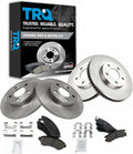 TRQ Front and Rear Brake Pad and Rotor Set Ceramic Compatible with 2003-2004 Buick Park Avenue 2000-2005 Cadillac DeVille 2004 Seville