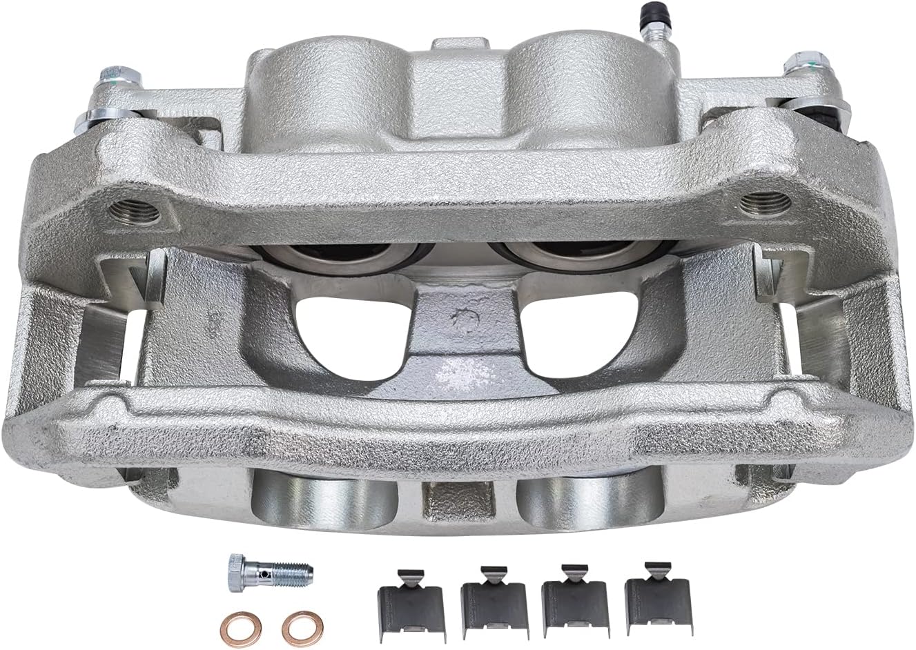 Detroit Axle - Front Brake Kit for Ford Expedition F-150 Lincoln Navigator Drilled & Slotted Brake Rotors Brake Caliper Ceramic Brakes Pads Replacement