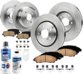 Detroit Axle - 10pc Brake Kit for Acura 2014-2016 MDX, Disc Brakes Rotors Ceramic Brake Pads 2014 2015 2016 Replacement: 12.60' inch Front and 12.98' inch Rear Rotors