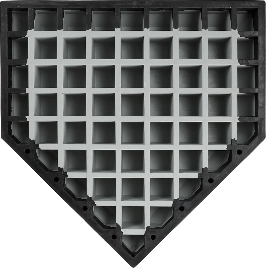 Rawlings | Hollywood PRO Style Home Plate | Baseball/Softball | Authentic MLB Collection | Spiked/Bury-All/Turf Option