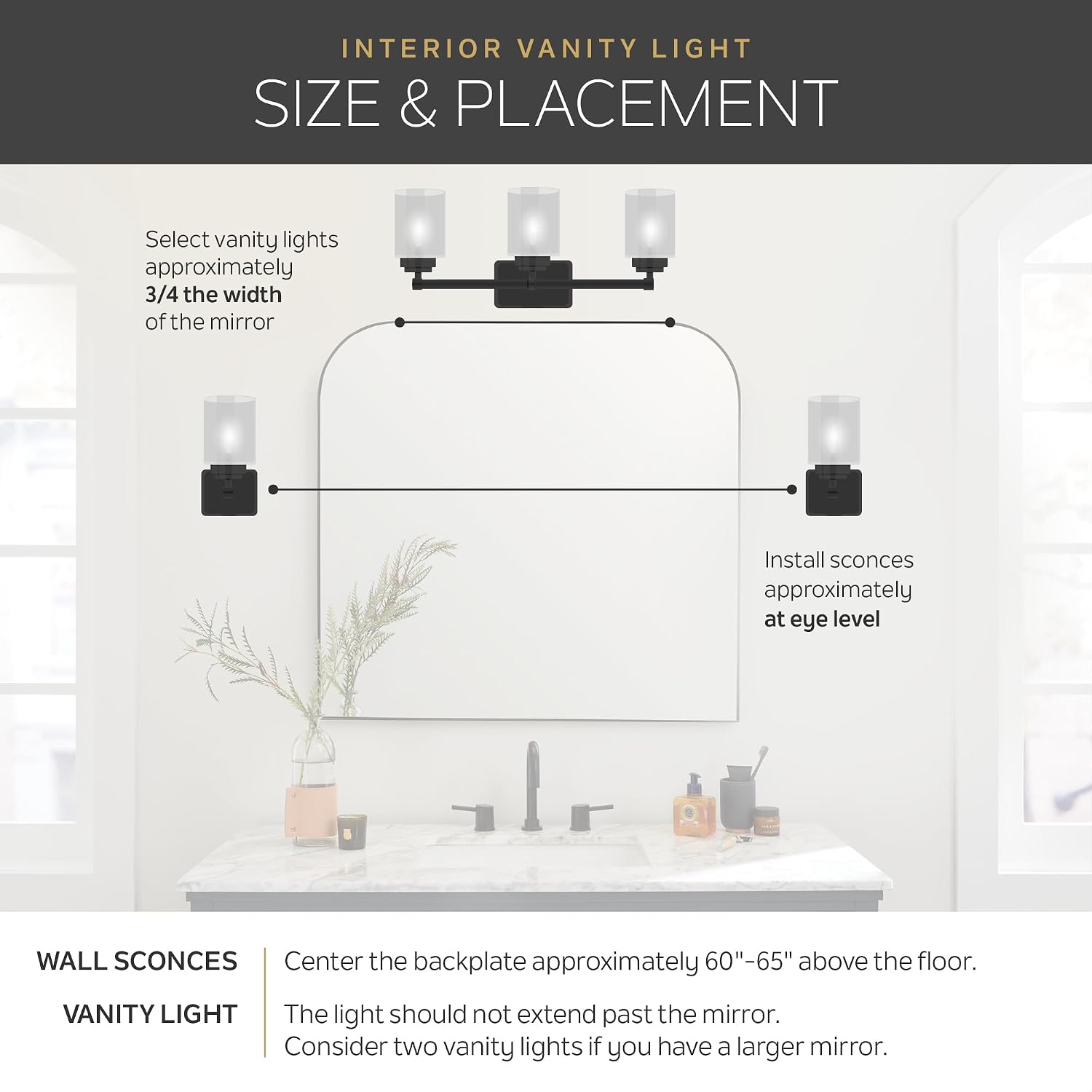 Kichler Joelson 24' 3 Light Vanity Light with Satin Etched Cased Opal and Clear Glass Accent Glass in Brushed Nickel