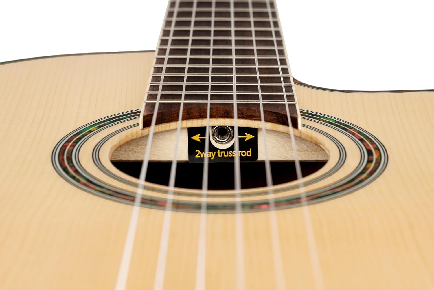 Ortega Guitars 6 String Family Series Pro Solid Top Acoustic-Electric Nylon Classical Guitar w/Bag, Right, Full (RCE141NT)
