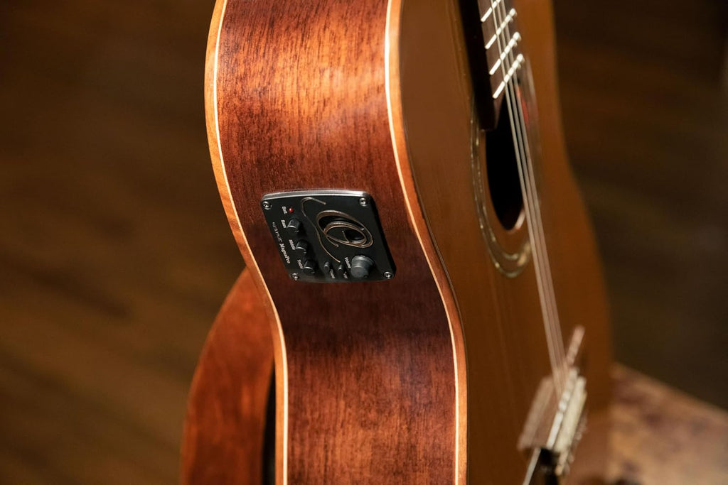 Performer Series Solid Top Medium Neck Acoustic-Electric Nylon Classical Guitar w/Bag