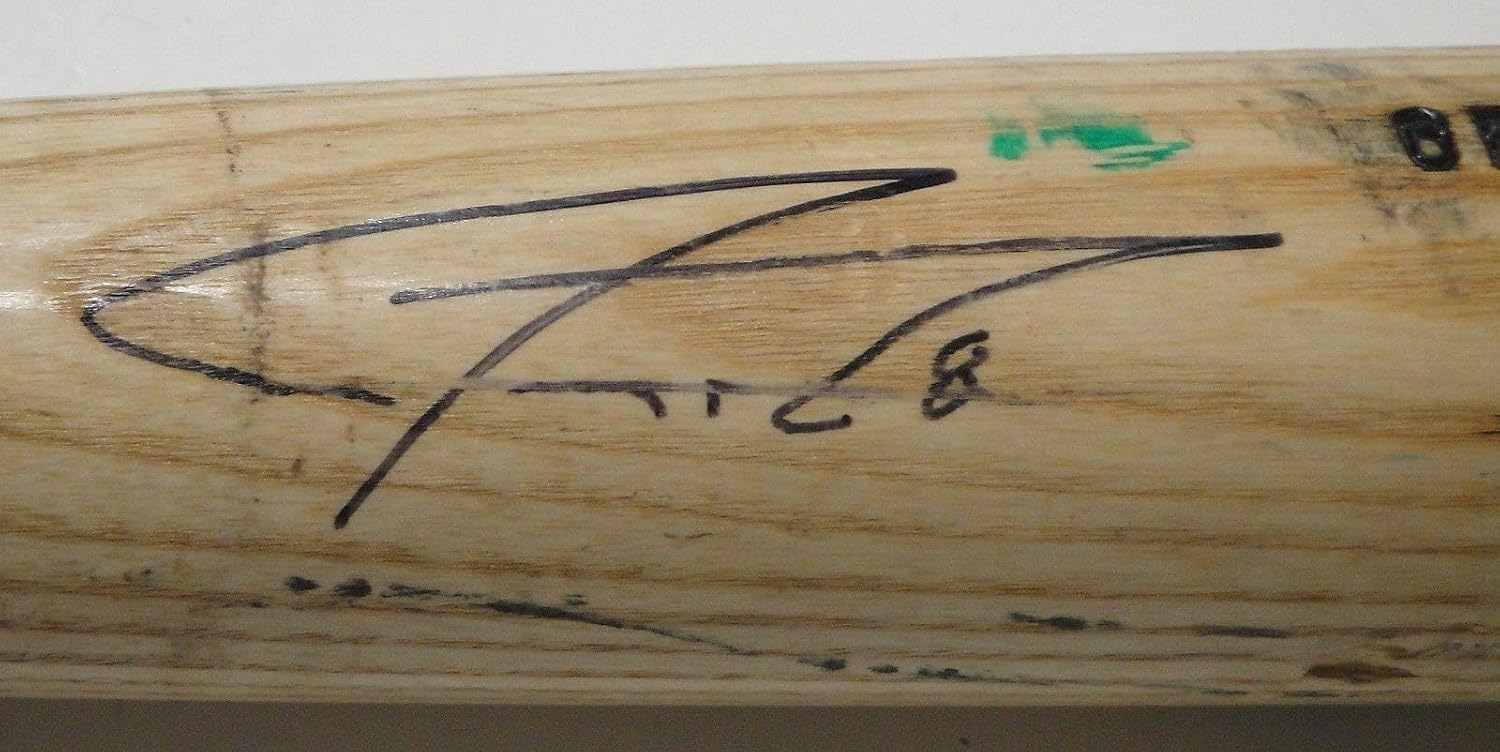 Jeremy Reed Hand Signed Baseball Bat Game Used Seattle Mariners COA Cracked - MLB Game Used Baseballs
