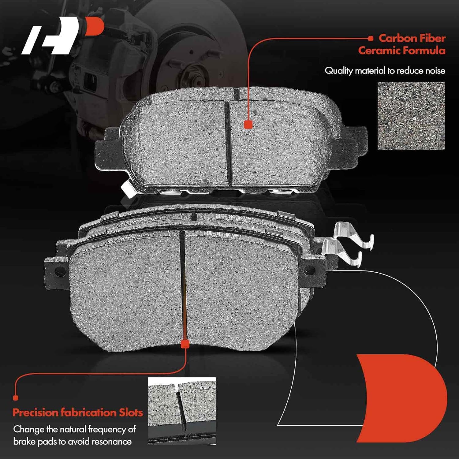 A-Premium Front and Rear Drilled and Slotted Disc Brake Rotors + Ceramic Pads Kit Compatible with Select Nissan Models - Altima 2006, Maxima 2004-2008, 12-PC Set