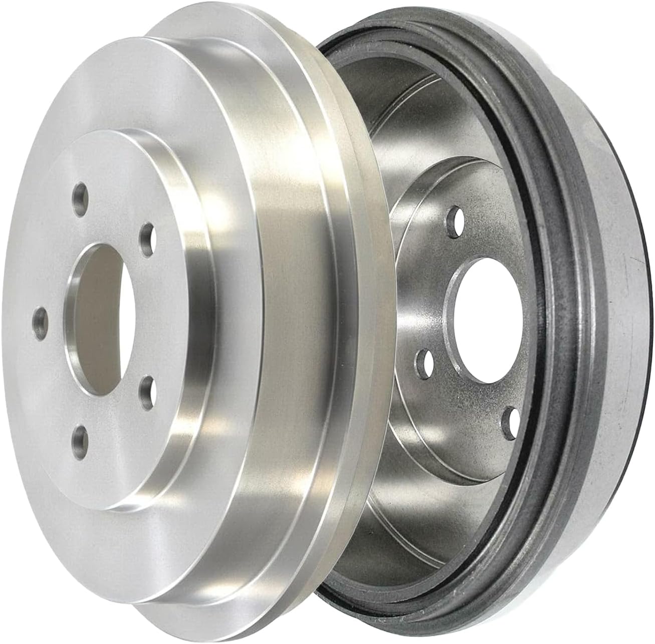 Detroit Axle - 10pc 5-Lug Brake Kit for 2009-2010 Chevrolet Cobalt Pontiac G5, Front Disc Brakes Rotors Ceramic Brake Pads Rear Brake Drums Brakes Shoes Replacement: 11.02' inch Front Rotor