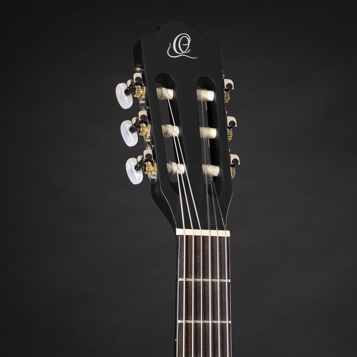 RCE125SN-SBK Family Series Thinline Acoustic Electric Nylon Classical 6-String Guitar w/Free Bag