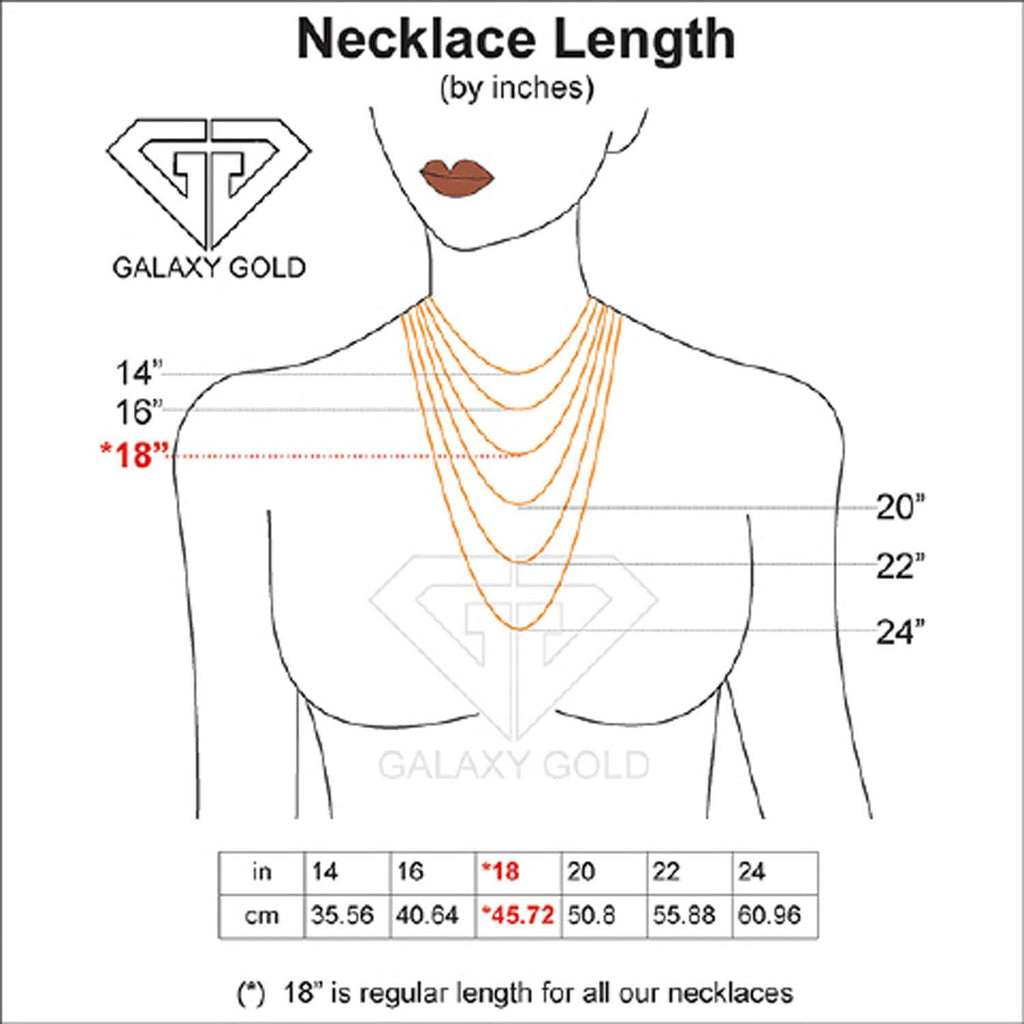 Galaxy Gold 14K Solid Gold Natural Sapphire Pendant Necklace for Women - Yellow Gold Fine Jewelry